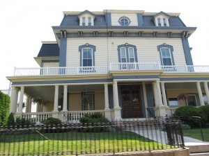 house with a fence
